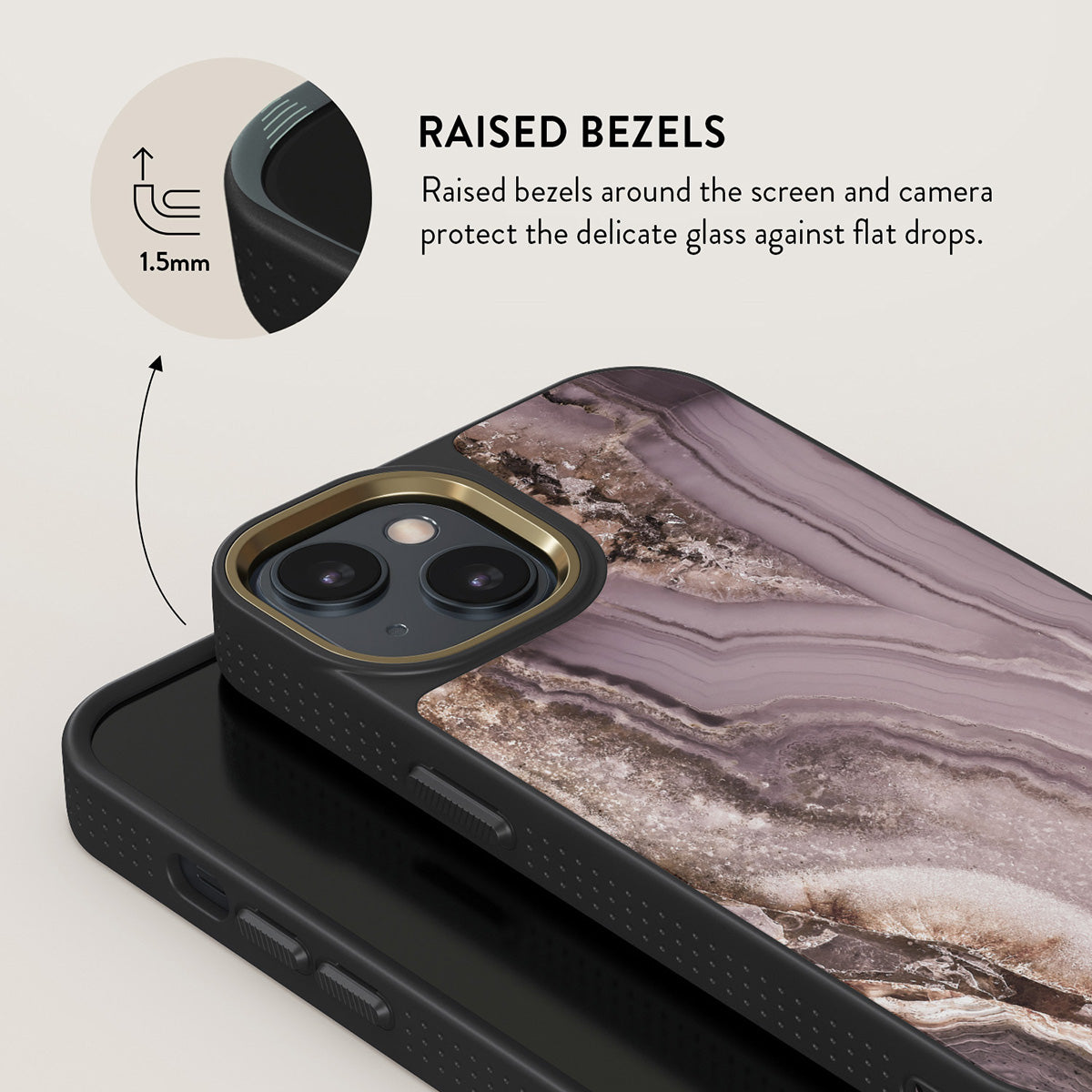 Golden Taupe - Fashion iPhone 15 Case