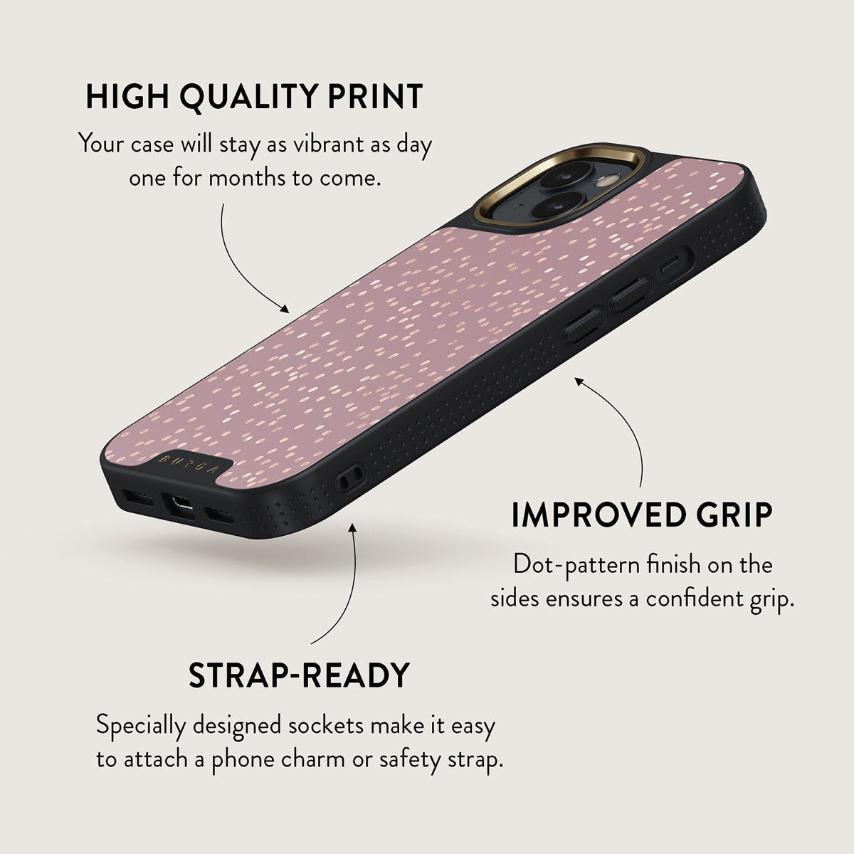 Hot Cocoa - Spotted iPhone 15 Case