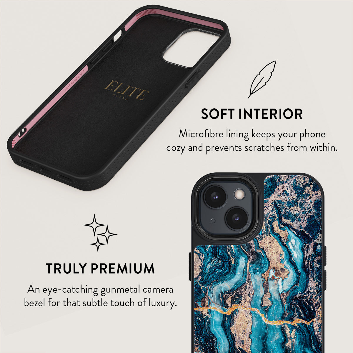 Mystic River - Blue Marble iPhone 15 Case