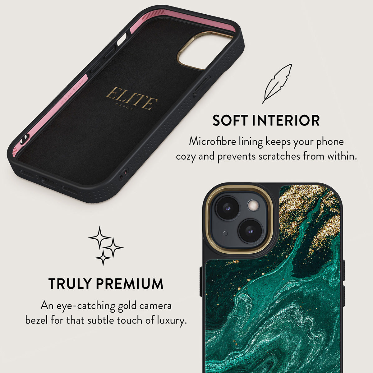 Emerald Pool - Elegant iPhone 15 Case