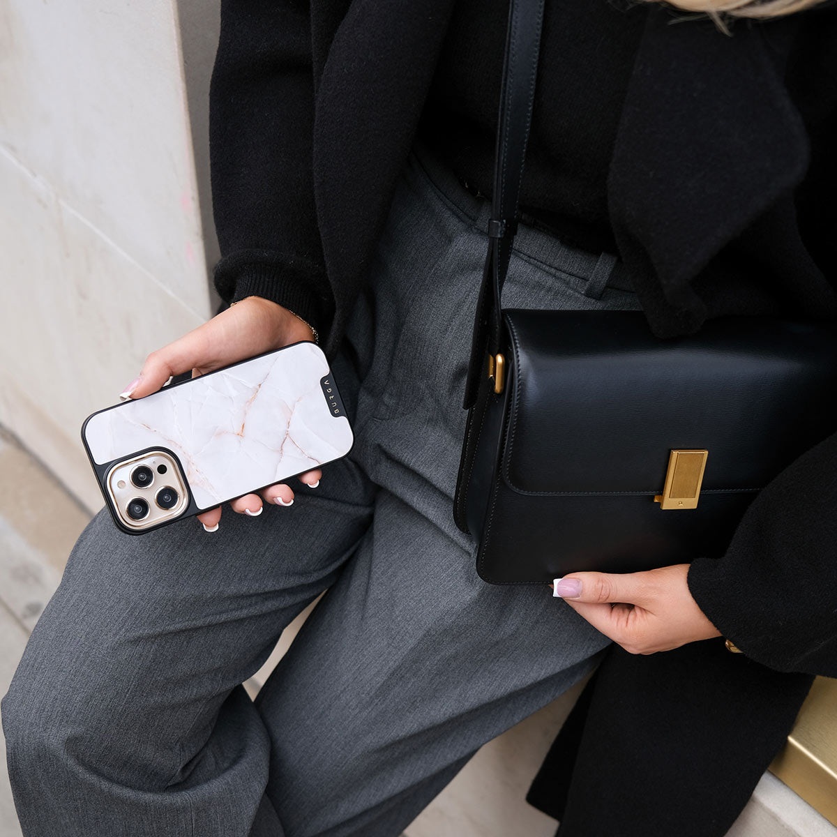 Vanilla Sand - Marble iPhone 15 Case