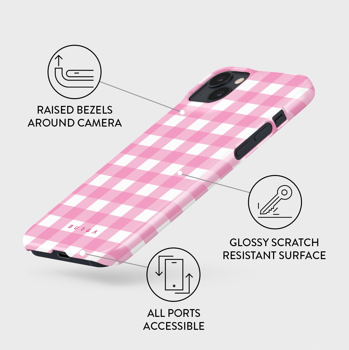 Think Pink - iPhone 15 Case