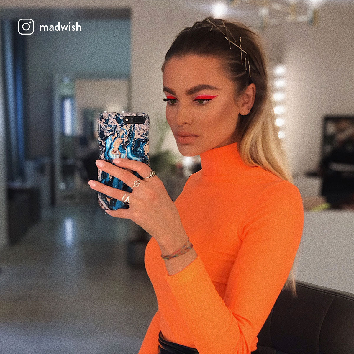 Mystic River - Blue Marble iPhone 15 Case