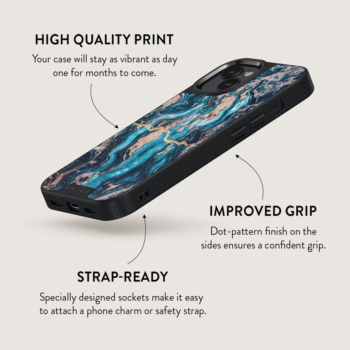 Mystic River - Blue Marble iPhone 15 Case