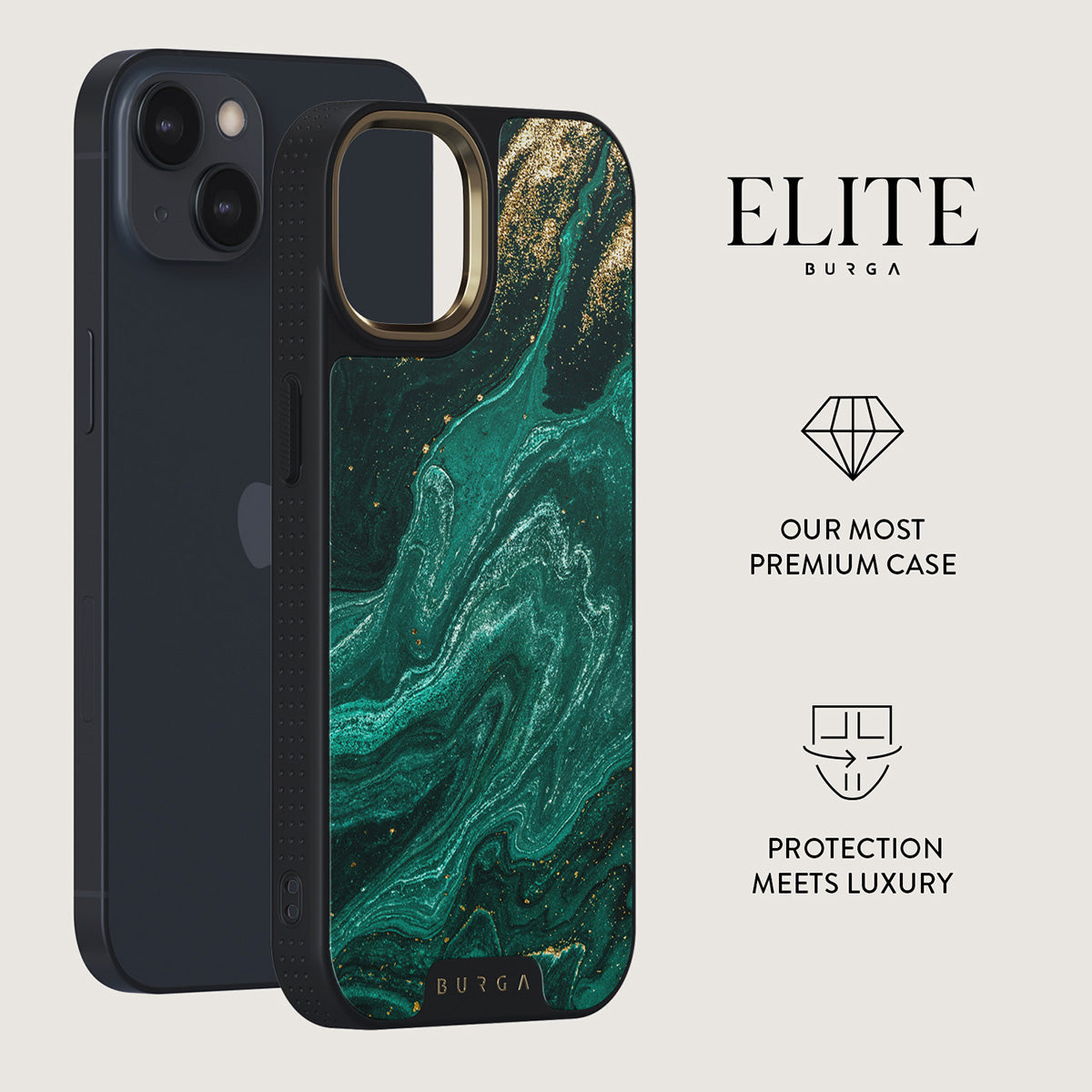 Emerald Pool - Elegant iPhone 15 Case