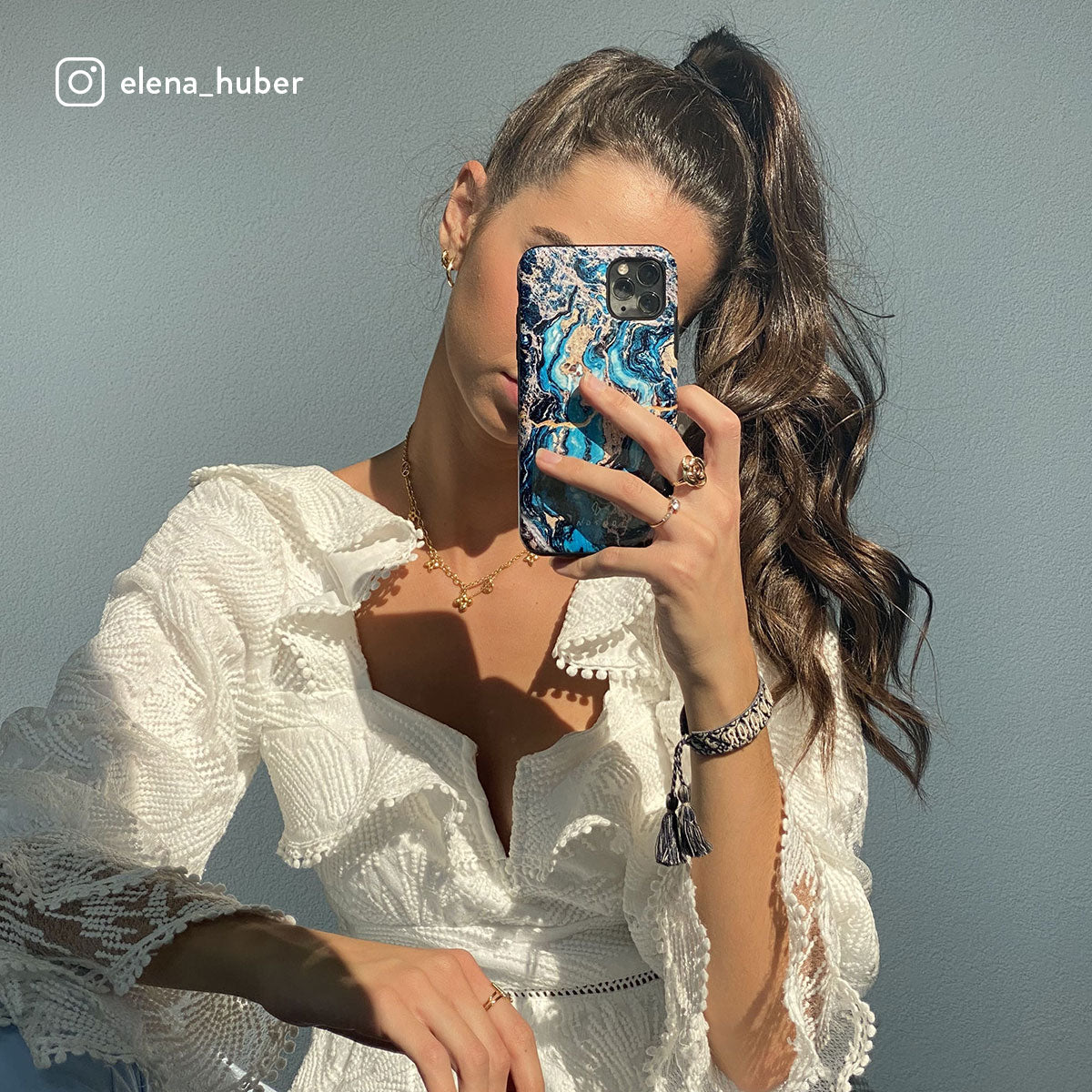 Mystic River - Blue Marble iPhone 15 Case