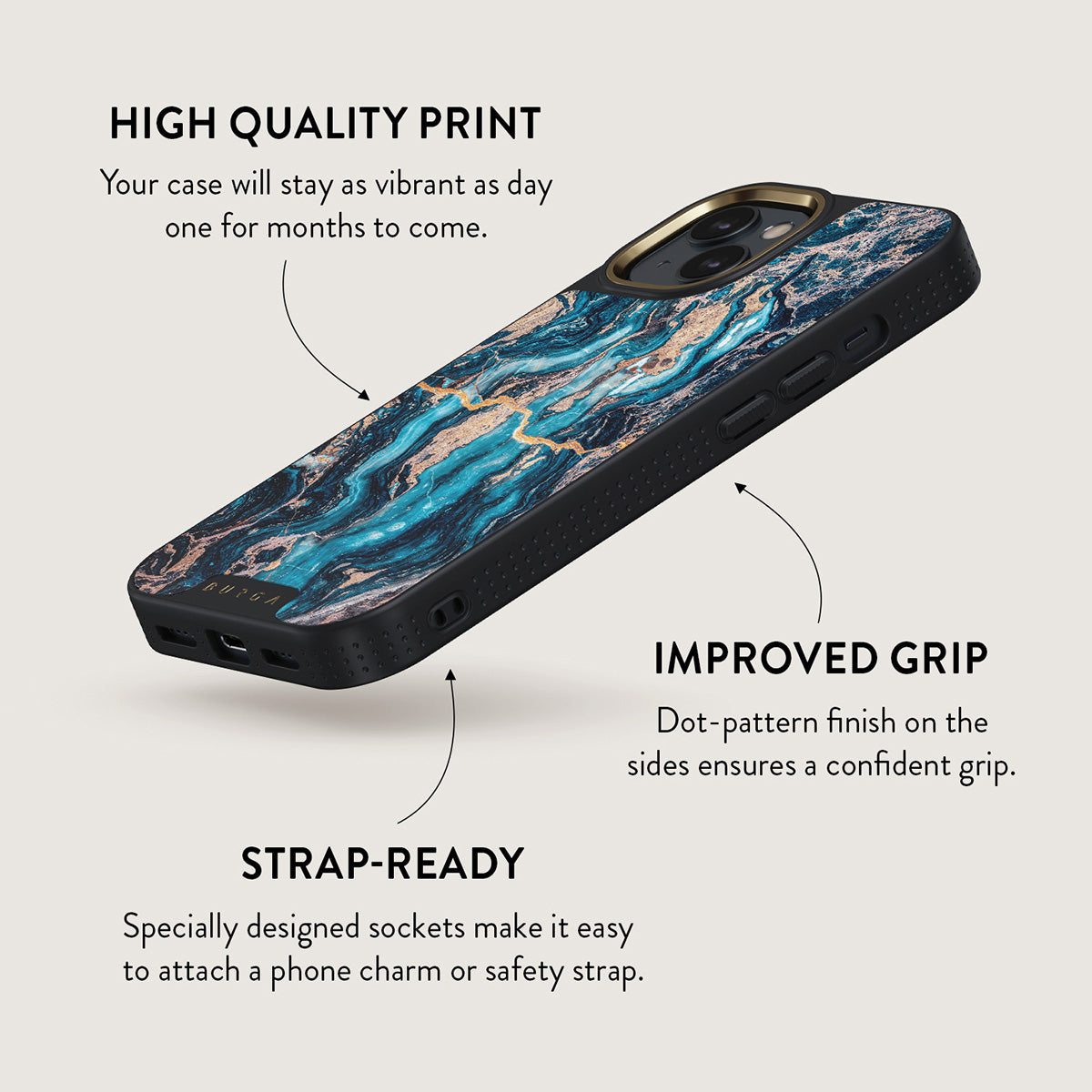 Mystic River - Blue Marble iPhone 15 Case