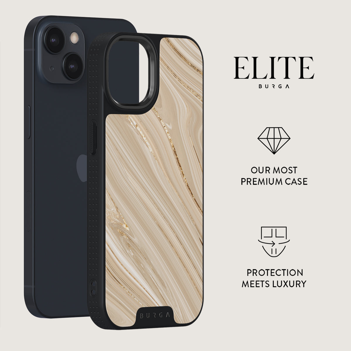 Full Glam - Beige iPhone 15 Case